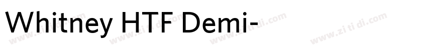 Whitney HTF Demi字体转换